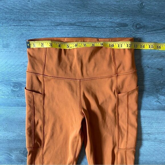 Athleta Ultimate Stash Pocket 7/8 Tight High Rise Small Orange - Picture 11 of 14